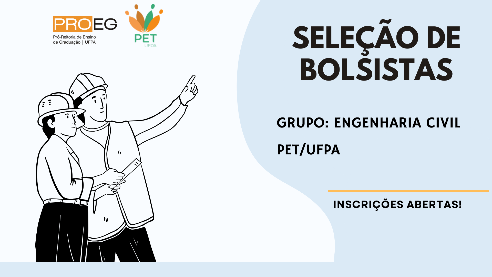 EDITAL PROEG N° 19/2023 - Processo Seletivo PET Engenharia Civil 2023