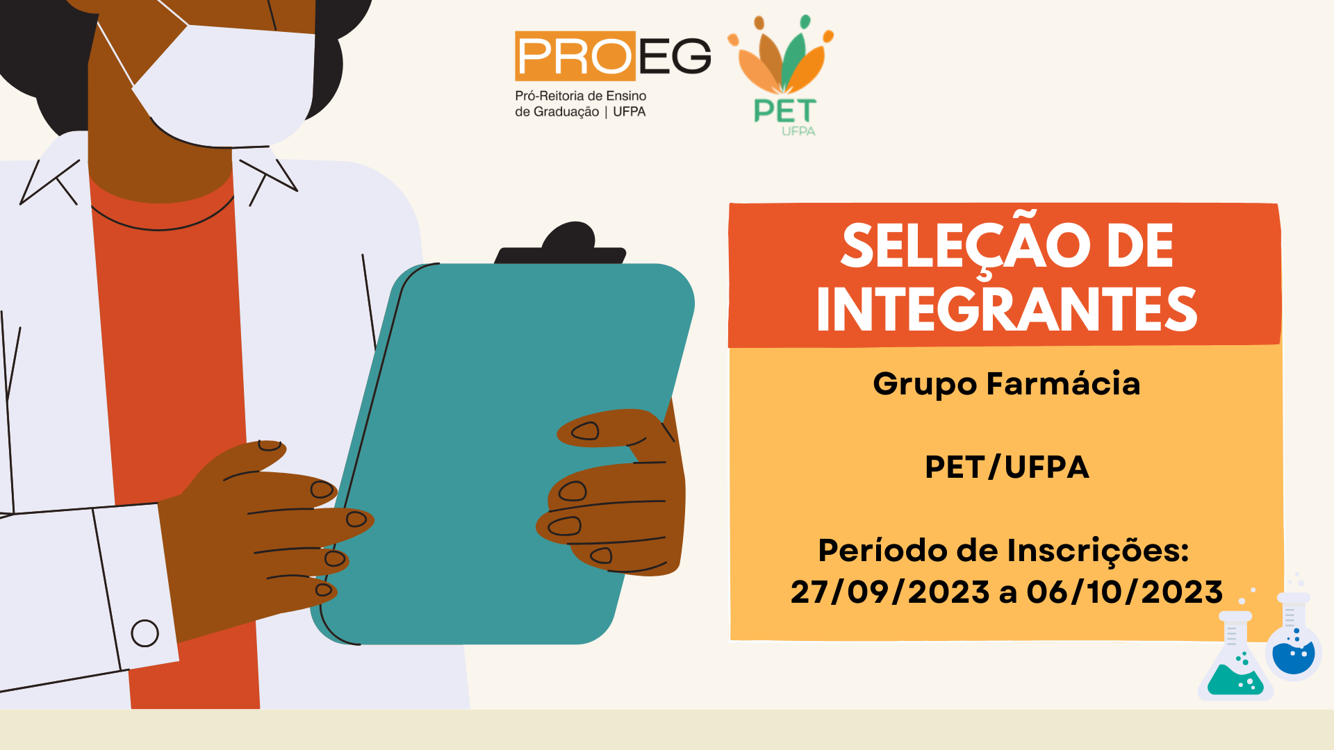 EDITAL PROEG N° 20/2023 - Processo Seletivo PET Farmácia 2023