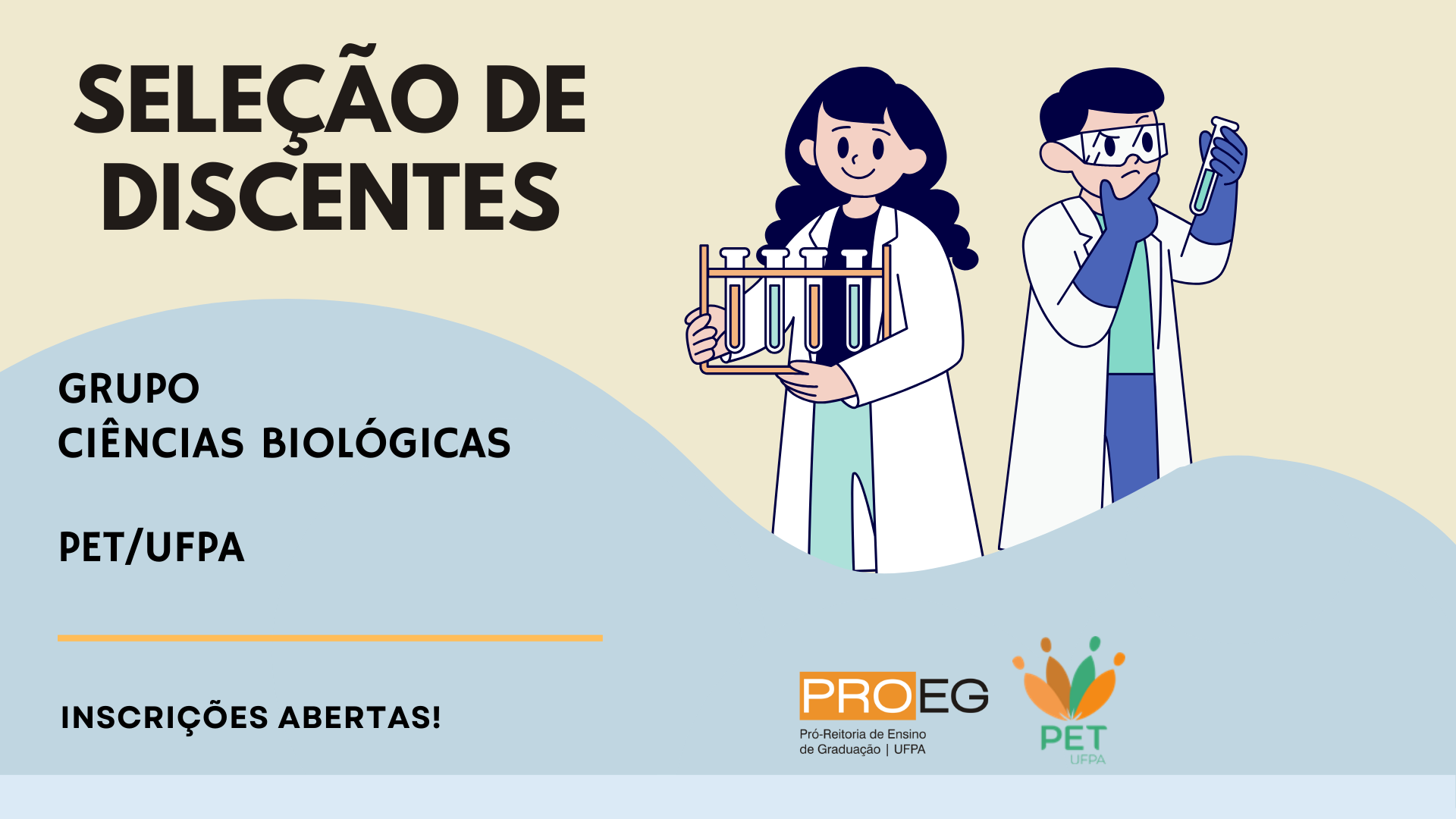 EDITAL PROEG Nº 23/2023 - Processo Seletivo PET Ciências Biológicas