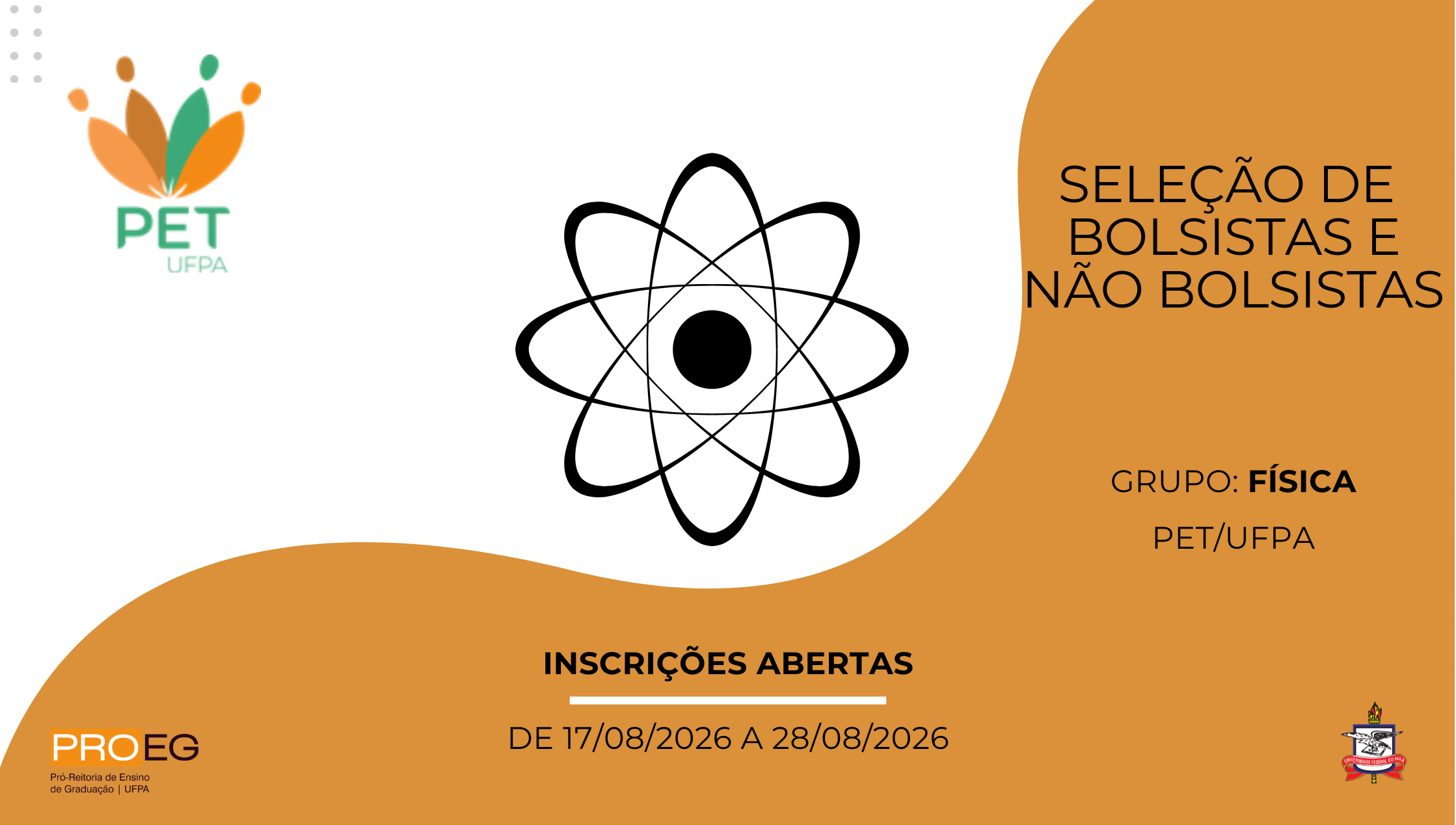 Edital PROEG N° 17/2026 - Seleção de Tutor(a) para o Grupo PET Física